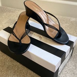 Aquazzura pedi wedge 45 (size 38). sandal. Worn 1x